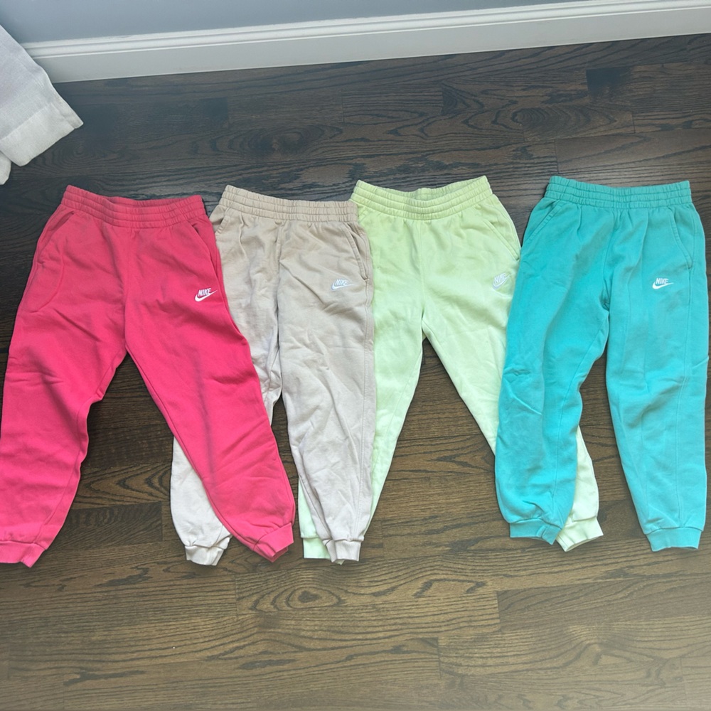 Nike Kids Sweatpants Set - Pink, Beige, Green, Blue